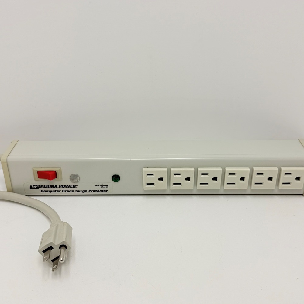 Wiremold Perma Power M6BZ 6 Outlet Surge Protector 15A Computer Grade 120V TVSS